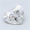 1.00 Carats, Heart Diamond with  Cut, H Color, SI2 Clarity and Certified by GIA