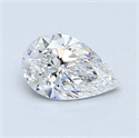 0.70 Carats, Pear Diamond with  Cut, D Color, VVS1 Clarity and Certified by GIA
