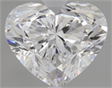1.01 Carats, Heart Diamond with  Cut, D Color, SI1 Clarity and Certified by GIA