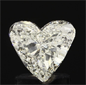 0.97 Carats, Heart Diamond with  Cut, H Color, SI2 Clarity and Certified by EGL