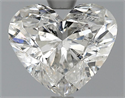 1.71 Carats, Heart Diamond with  Cut, F Color, SI2 Clarity and Certified by EGL