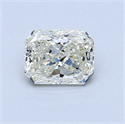 0.70 Carats, Radiant Diamond with  Cut, K Color, VS2 Clarity and Certified by GIA