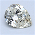 1.40 Carats, Pear Diamond with  Cut, L Color, I1 Clarity and Certified by GIA