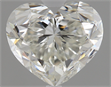 1.01 Carats, Heart Diamond with  Cut, I Color, VS2 Clarity and Certified by GIA
