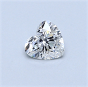 0.40 Carats, Heart Diamond with  Cut, D Color, VS1 Clarity and Certified by GIA