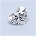0.55 Carats, Heart Diamond with  Cut, D Color, SI1 Clarity and Certified by GIA