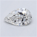 0.40 Carats, Pear Diamond with  Cut, F Color, I1 Clarity and Certified by GIA