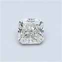 0.51 Carats, Radiant Diamond with  Cut, I Color, VVS2 Clarity and Certified by GIA