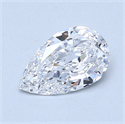 0.73 Carats, Pear Diamond with  Cut, D Color, VS1 Clarity and Certified by GIA