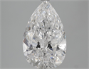 4.06 Carats, Pear Diamond with  Cut, D Color, SI2 Clarity and Certified by EGL
