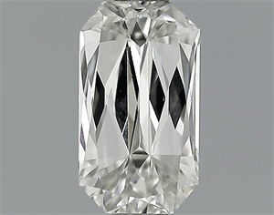 0.66 Carats, Radiant Diamond with  Cut, F Color, VS2 Clarity and Certified by EGL, Stock 1839960