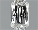 0.79 Carats, Radiant Diamond with  Cut, E Color, SI1 Clarity and Certified by EGL