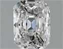 0.71 Carats, Radiant Diamond with  Cut, D Color, SI2 Clarity and Certified by EGL