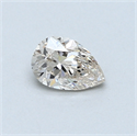 0.44 Carats, Pear Diamond with  Cut, K Color, VS2 Clarity and Certified by GIA