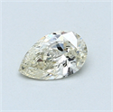 0.46 Carats, Pear Diamond with  Cut, L Color, SI2 Clarity and Certified by GIA