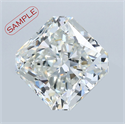 0.87 Carats, Radiant Diamond with  Cut, G Color, SI1 Clarity and Certified by EGL