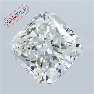 Picture of 0.94 Carats, Radiant Diamond with  Cut, G Color, SI1 Clarity and Certified by EGL