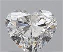 0.80 Carats, Heart F Color, SI2 Clarity and Certified by GIA