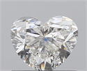 0.71 Carats, Heart H Color, SI2 Clarity and Certified by GIA