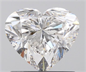 0.82 Carats, Heart G Color, SI2 Clarity and Certified by GIA