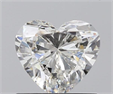 0.70 Carats, Heart F Color, VS2 Clarity and Certified by GIA