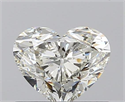 0.71 Carats, Heart K Color, SI1 Clarity and Certified by GIA