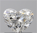 0.80 Carats, Heart I Color, SI1 Clarity and Certified by GIA