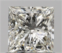0.81 Carats, Princess J Color, SI2 Clarity and Certified by GIA