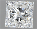 0.62 Carats, Princess G Color, VS2 Clarity and Certified by GIA