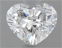 0.40 Carats, Heart F Color, SI1 Clarity and Certified by GIA
