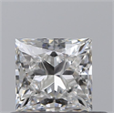 0.50 Carats, Princess E Color, VS1 Clarity and Certified by GIA