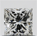 0.50 Carats, Princess G Color, VS1 Clarity and Certified by GIA