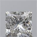 0.51 Carats, Princess G Color, IF Clarity and Certified by GIA