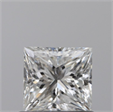 0.60 Carats, Princess F Color, VS1 Clarity and Certified by GIA