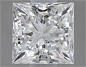 0.61 Carats, Princess E Color, VS2 Clarity and Certified by GIA