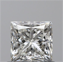 0.60 Carats, Princess H Color, VS1 Clarity and Certified by GIA