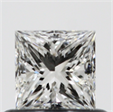 0.50 Carats, Princess F Color, VVS2 Clarity and Certified by GIA