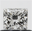 0.40 Carats, Princess F Color, VS2 Clarity and Certified by GIA