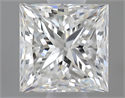 0.60 Carats, Princess G Color, VVS2 Clarity and Certified by GIA
