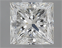 0.40 Carats, Princess G Color, SI1 Clarity and Certified by GIA
