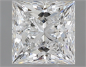 0.51 Carats, Princess F Color, VS2 Clarity and Certified by GIA