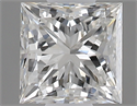 0.40 Carats, Princess G Color, SI1 Clarity and Certified by GIA
