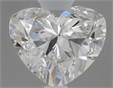 0.43 Carats, Heart H Color, SI1 Clarity and Certified by GIA