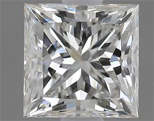 Picture of 0.60 Carats, Princess H Color, SI1 Clarity and Certified by GIA