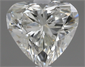 0.41 Carats, Heart J Color, SI1 Clarity and Certified by GIA