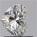 0.61 Carats, Heart G Color, VS1 Clarity and Certified by GIA