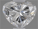 0.40 Carats, Heart E Color, SI2 Clarity and Certified by GIA