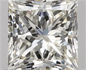 0.70 Carats, Princess K Color, VVS2 Clarity and Certified by GIA