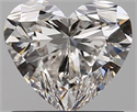 0.71 Carats, Heart I Color, VS2 Clarity and Certified by GIA