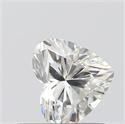 0.43 Carats, Heart I Color, IF Clarity and Certified by GIA